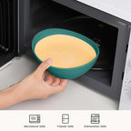 Wheat Straw Cereal Bowls Set of 4, Plastic Bowls Reusable 26 OZ, Unbreakable - Image 4