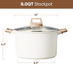 CAROTE 8 Qt Nonstick Stock Pot - Image 2