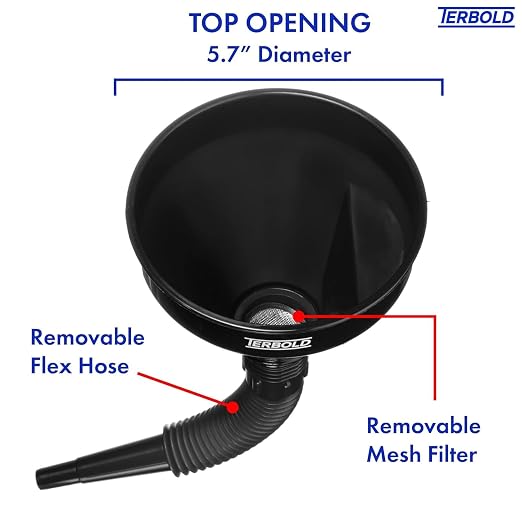 Automotive Flex Funnel with Hose | Wide Mouth Flexible Oil Funnel - Image 4