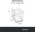 madesmart 2 Tier Organizer, Under Cabinet Storage - Image 3