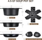 Ammeloo 8-Piece Ceramic Nonstick Cooking Pot Set - Image 3