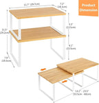 NEX Kitchen Cabinet and Counter Shelf Organizer, Stackable & Expandable - Image 2