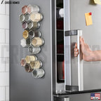 30 Set Magnetic Spice Jars for Refrigerator Hexagon Glass Spice Jars - Image 6