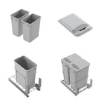 Dowell 2 Pack 35Qt Wastebasket Trash Container, - Image 8