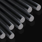8pcs Acrylic Clay Roller, Plastic Clear Round Tube Roller Pin Polymer Clay Tools by Unknown