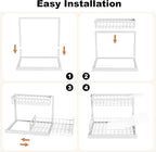 REALINN Under Sink Organizer, Pull Out Cabinet Organizer, 2 Tier Metal Slide - Image 7