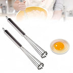 2 Pieces 10.23inch Stainless Steel Ball Whisks, Durable Manual Egg Beater - Image 2