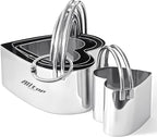 ALLTOP Biscuit Cutters with Handle, Stainless Steel Cookie Cutter, Professional by ALLTOP