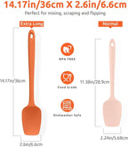 U-Taste Extra-Long 600ºF Heat Resistant Spatula Spoon: 14" Silicone Spoonula - Image 2