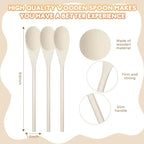 Eaasty 50 Pcs 9.8 Inch Wooden Spoons Bulk - Image 2