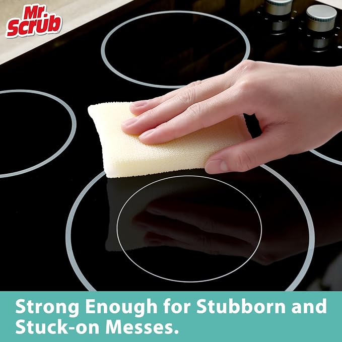 Sponges Kitchen Scrub Dish Sponge Scouring Pad, 6 Pads Cleaning Brush - Image 5