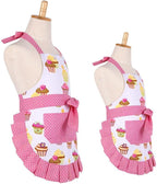 G2PLUS Apron for Women with Pockets, Extra Long Ties Cotton Apron Perfect for - Image 2