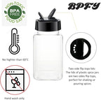24 Pack 4oz Clear Plastic Spice Jars - Image 3