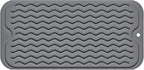 Silicone Dish Drying Mat, Non-Slip Easy Clean Sink Mat Large Heat-resistant by MODENGKONGJIAN