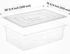 CURTA 6 Pack NSF Food Pan Cover, Full Size Clear Polycarbonate Lid - Image 2