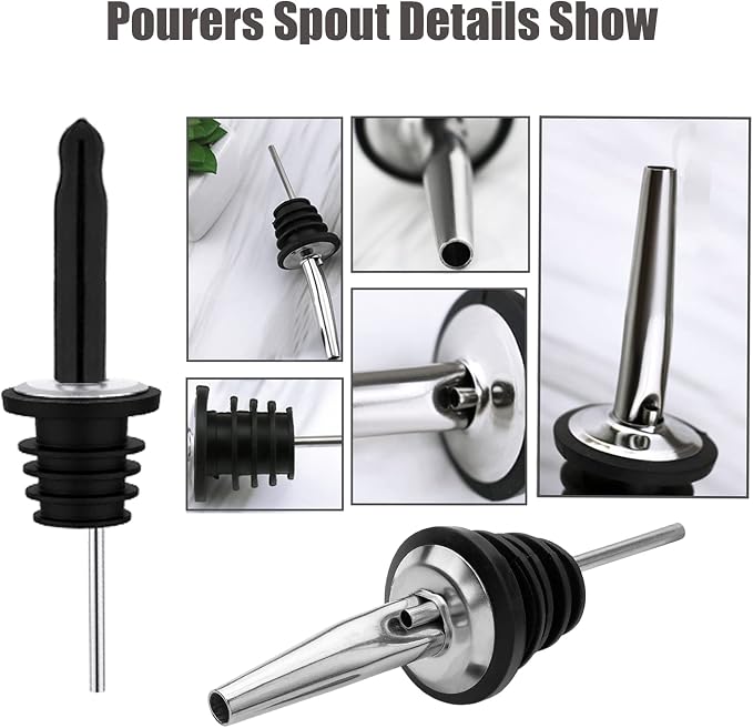 Pafusen 12 Pack Liquor Bottle Pourers, Liquor Pour Spout - Image 7