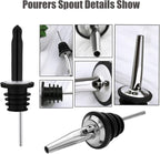Pafusen 12 Pack Liquor Bottle Pourers, Liquor Pour Spout - Image 7