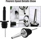 Pafusen 6 Pack Liquor Bottle Pourers, Liquor Pour Spout - Image 7