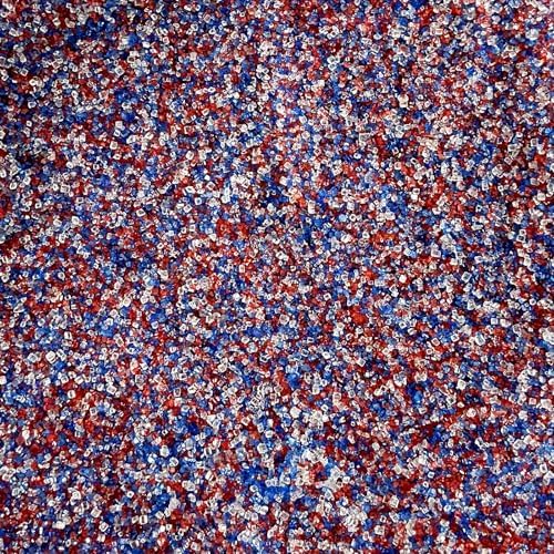 Edible Red White and Blue Sanding Sugar Sprinkles 142g/ 5.01oz Patriotic Sugar Crystals for cake decorating Ice Cream Toppings and Cookie Decorating for Independence Day by Homipooty