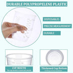 Taeku Measuring Cups Plastic, 8 oz Disposable Clear Epoxy Cups - Image 3