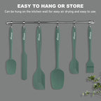 NileHome Silicone Spatula Set, 6 Pieces Food Grade Kitchen Utensils - Image 5