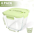 Glass Soup Containers with Lids 32oz - Image 2