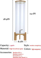 Beverage Dispenser, 4.1 Gallon Glass Drink Dispenser - Image 3