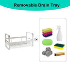 TEZZ Sponge Holder for Kitchen Sink, Stainless Steel Kitchen Storage Sink Caddy - Image 7