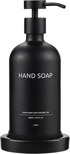 Glass Soap Dispenser Bathroom Set by Janxin, Foaming Kitchen soap Dispenser by Janxinmakeyouloveyourhome