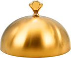 Gold Stainless Steel Food Dome Cover Food Protecting Dome Cover Serving Plate by Aynaxcol