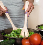 ECOSALL Healthy Wooden Spoons For Cooking Set of 6. Safe and Reliable Cooking - Image 9