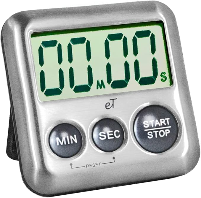 Elegant Digital Kitchen Timer Stainless Steel by eTradewinds