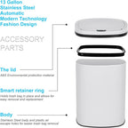 Bigacc 13 Gallon Touch Free Automatic Stainless Steel Trash Can Garbage Can - Image 5