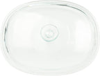 CorningWare FS2 2.5qt/2.35L Oval French White Casserole Dish & DC1.5C 1-1.75L - Image 5
