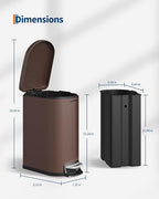 GarveeHome 13 Gal & 2.6 Gal Trash Can Combo Set, Kitchen Trash Can and Bathroom - Image 8