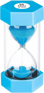30 Minute Sand Timer, Unbreakable Hexagon Sand Clock, Plastic Sand Watch 30 Min by YLTIMER