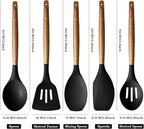 Kitchen Utensils Set, Silicone Cooking Utensils Set, Non-Stick Silicone Spatula - Image 4