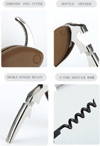 Buddy the Bordeaux Collie Black Dog Corkscrew, Professional Waiters Corkscrew - Image 2