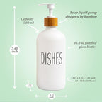 LOOCHICA Dish White Glass Soap Dispenser - Image 3