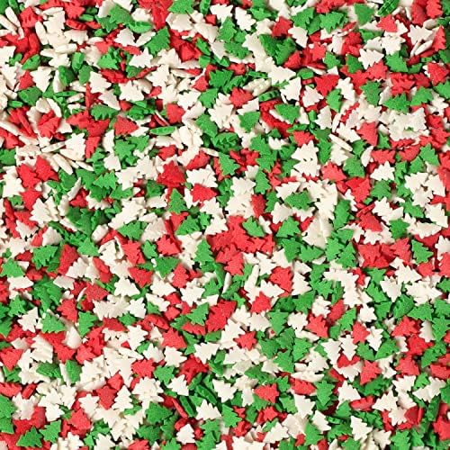 Christmas Sprinkles - 1.7 Pounds - Bulk Red and Green Tree Confetti - Image 3