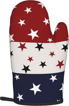 Red White and Blue Oven Mitts and Pot Holders Sets Patriotic American Flag - Image 8