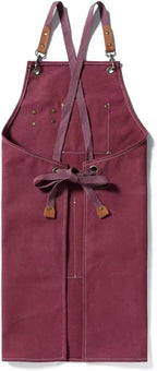 Tosewever Canvas Cross Back Chef Cotton Aprons - Image 3