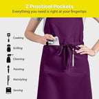 ROTANET Extra Large Apron for Men Adjustable Bib Aprons - Image 4