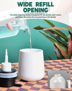 Bosilunlife Foam Soap Dispenser - 12Oz Matte White Ceramic Foaming Hand Soap - Image 3