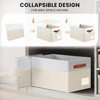 4 Pack Large Closet Storage Baskets - Image 7