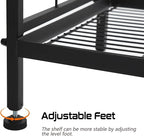 GIOTORENT 5-Wire Standing Book Shelf & Bookcase, Metal Storage Shelving Unit - Image 6