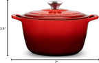 ROSSALLINI Signature Enameled Cast Iron Dutch Oven, Non-Stick Serving Pot - Image 10