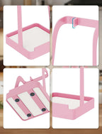 NiHome Kitchen Utensil Holder for Pot Lids & Spoons Pink Kitchen Accessories - Image 2