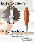Elementi Portable Milk Frother & Stand – Compact Mixer - Image 6