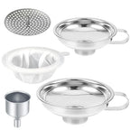 Stainless Steel Food Canning Funnels by Unknown